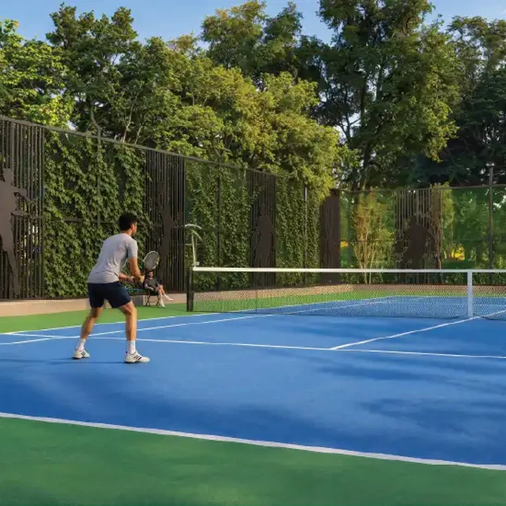 Godrej Florenne official render of the padel court Godrej Florenne official render of the padel court